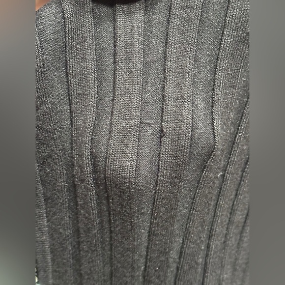 Vintage Y2K Belldini Black Ribbed Rhinestone Long Sleeve Zip Sweater Women’s XL - Picture 14 of 16